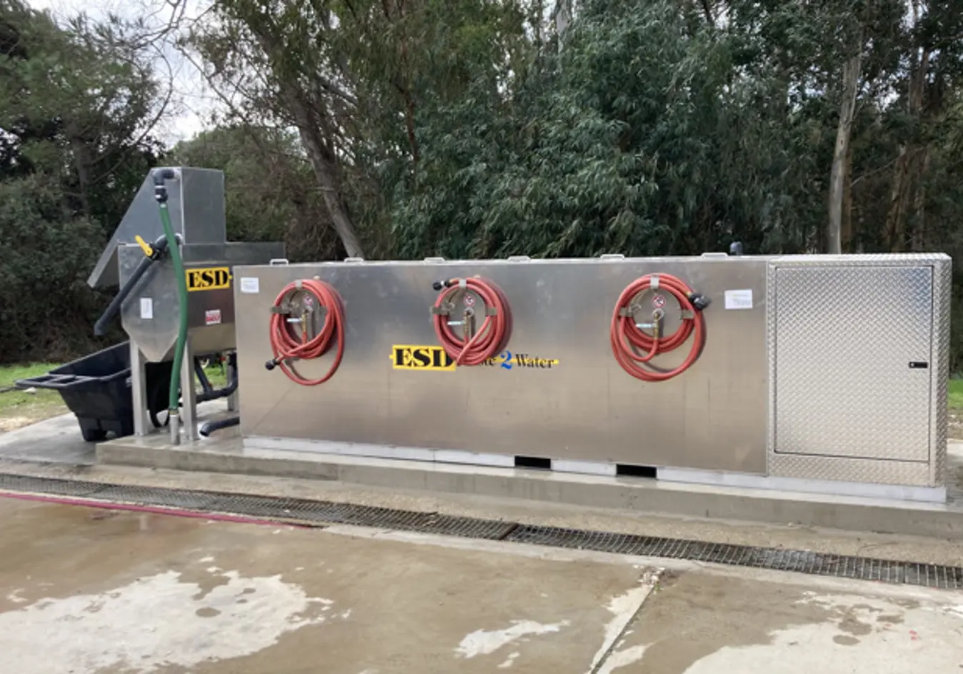 System för hantering och återvinning av tvättvatten