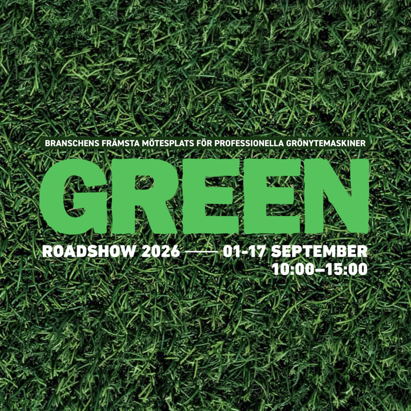 Besök oss på Green Roadshow 2026!