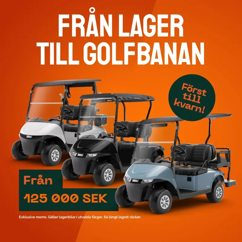 Kampanj på E-Z-GO golfbilar